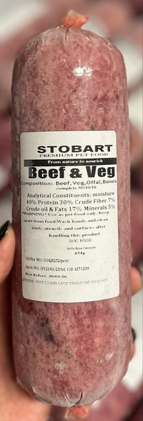 Stobart Premium Pet Food - Beef & Veg - Complete - 454g