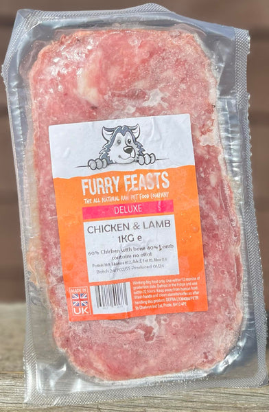 Furry Feasts Deluxe Chicken & Lamb Mince 1kg