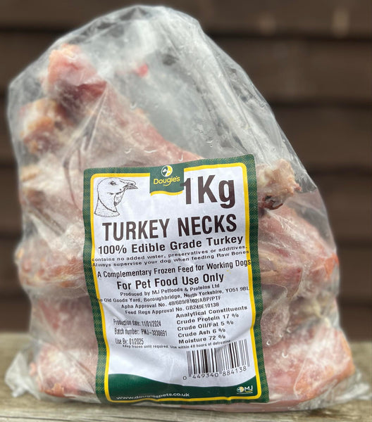 Dougie's Turkey Necks 1kg
