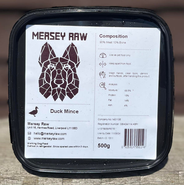 Mersey Raw Duck Mince 500g