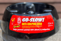 Dogit Go Slow Anti Gulping Dish Black Large