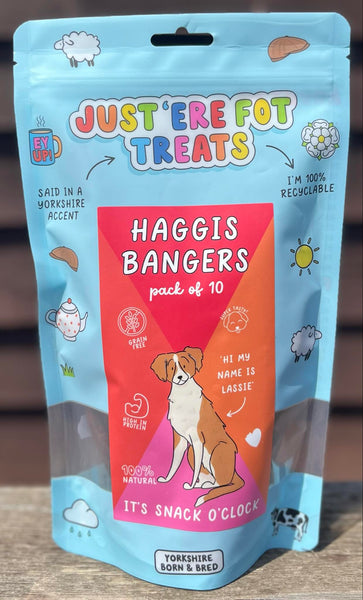 Just 'Ere Fot Treats Haggis Bangers 10 Pack