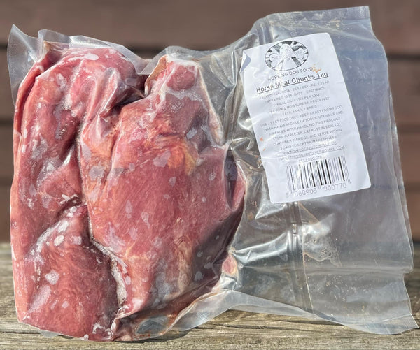 The Dogs Butcher - Horse Meat Chunks - 1kg