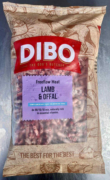 DIBO Dog Food - Lamb & Offal Freeflow - 80/10/10 Complete - 1kg