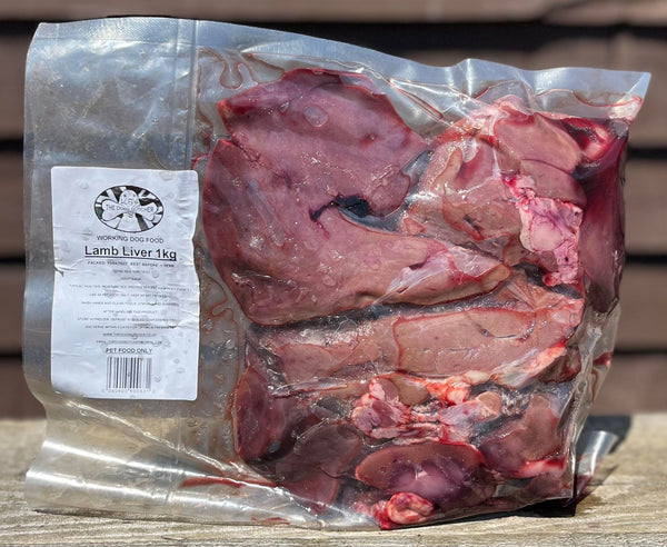 The Dogs Butcher Lamb Liver Chunks 1kg
