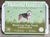 Natural Instinct Working Dog Duck 1kg