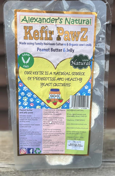 Alexander's Natural Peanut Butter & Jelly Kefir Paws 220ml