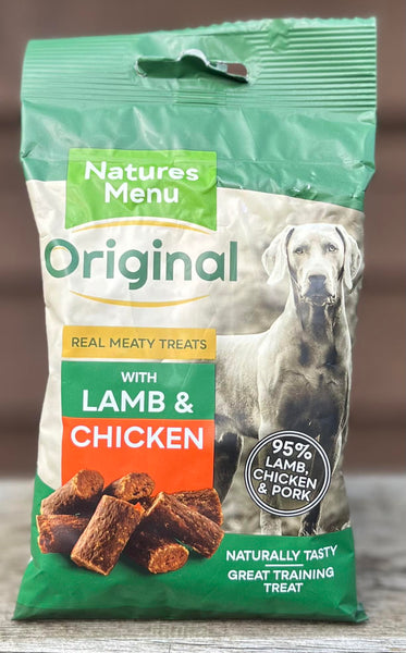 Natures Menu Real Meaty Treats Lamb & Chicken 60g
