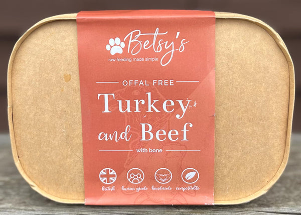 Betsy's Raw Turkey & Beef Offal Free Mince 1kg