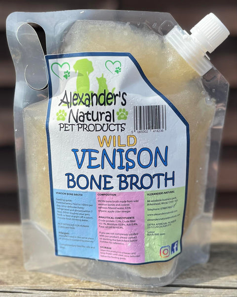 Alexander's Natural Wild Venison Bone Broth 500ml