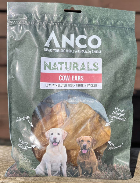 Anco Naturals Cows Ears 8 Pack