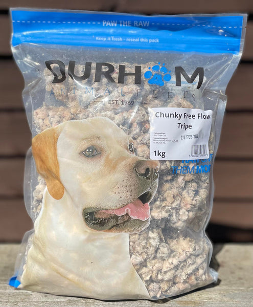 Durham Animal Feeds Chunky Freeflow Tripe Mince 1kg