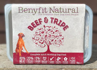 Benyfit Natural - Beef & Tripe Complete Dog Food - 1kg