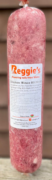 Reggie's Raw Chicken Mince 80/10/10 500g