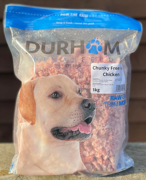 Durham Animal Feeds Chunky Freeflow Chicken Mince 1kg