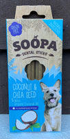 Soopa Dental Sticks Coconut & Chia Seed 4 Pack