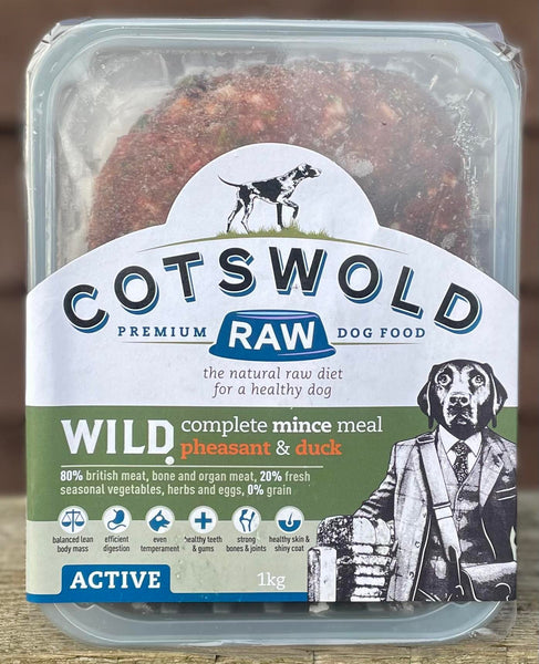 Cotswold Raw Wild Pheasant & Duck Complete Mince 1kg