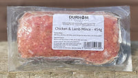 Durham Animal Feeds Chicken & Lamb Mince 454g