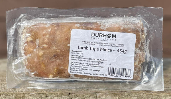 Durham Animal Feeds Lamb Tripe Mince 454g