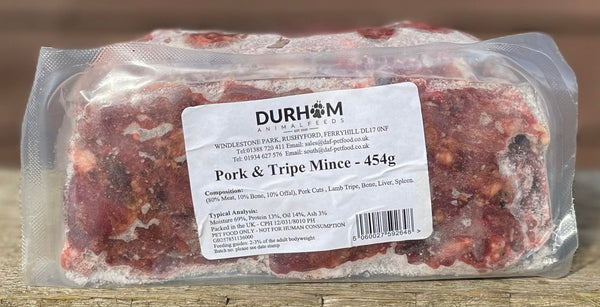 Durham Animal Feeds Pork & Tripe Mince 454g