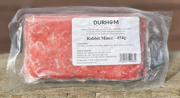 Durham Animal Feeds Rabbit Mince 454g