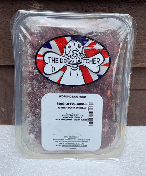 The Dogs Butcher Offal Mix 750g