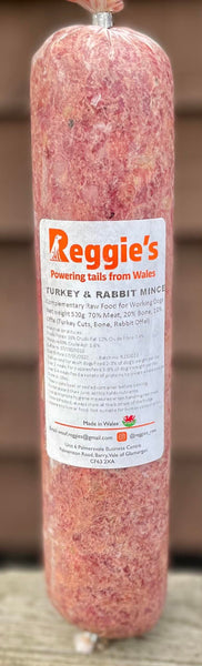 Reggie's Raw Turkey & Rabbit Mince 500g